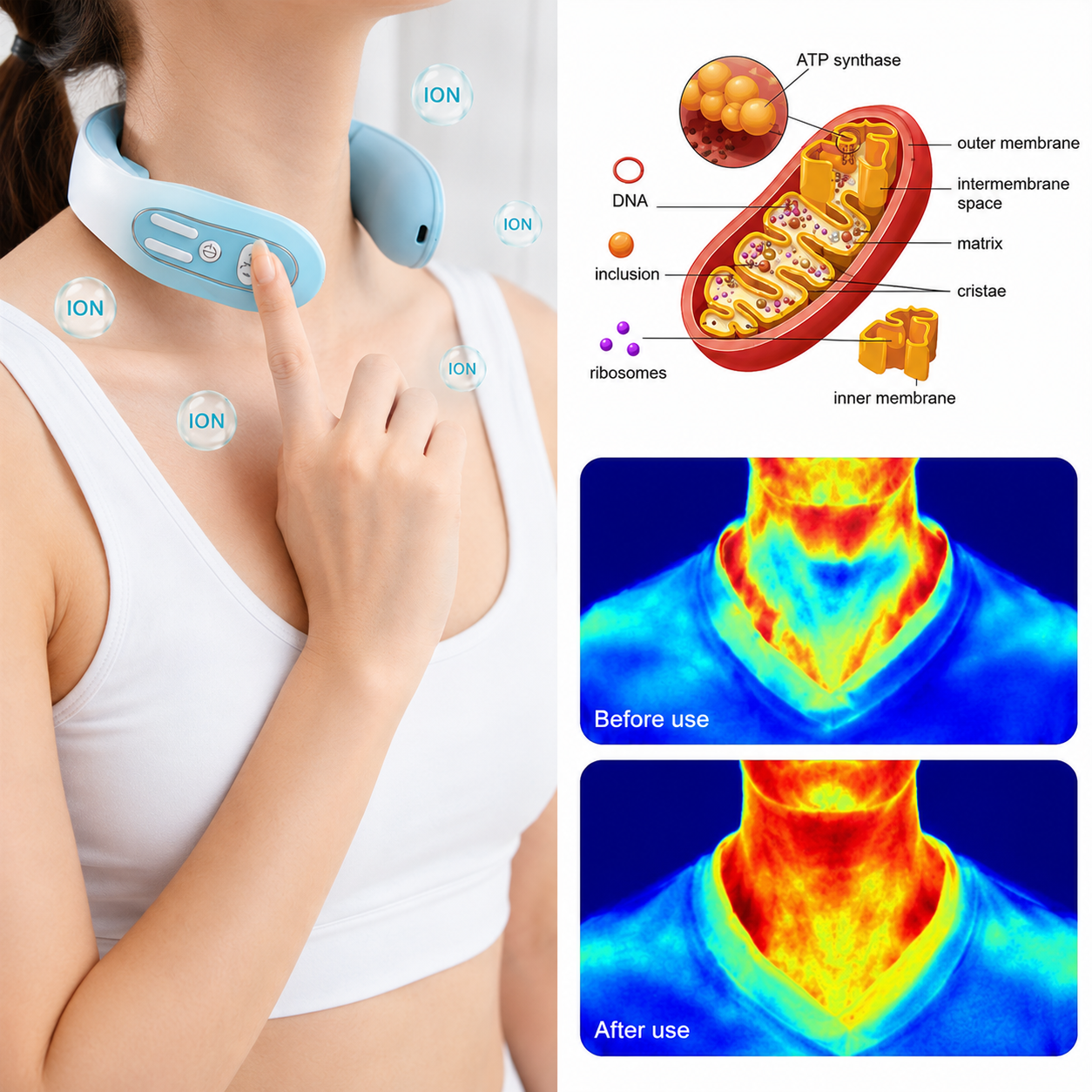 EMS Neck Massager with Heat – Isbeau